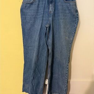 Abercrombie & Fitch Curve Love Women's Straight Leg Blue Jeans